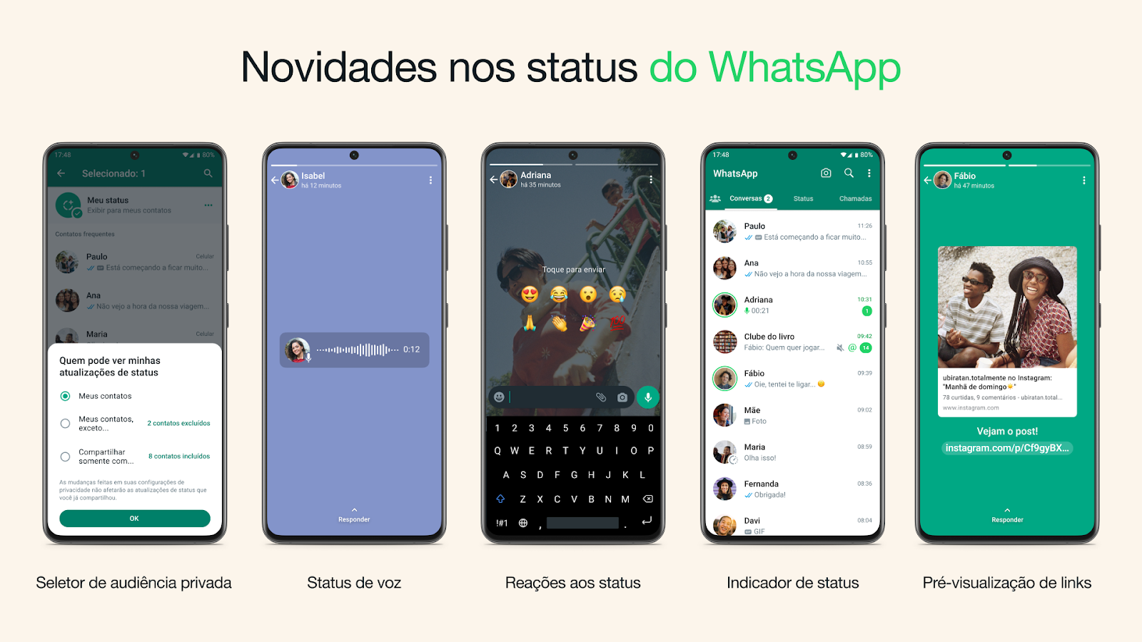 o que são status whatsapp